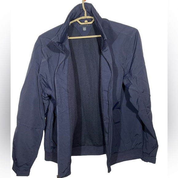 Tommy Hilfiger Navy Hidden Hood Jacket - Picture 3 of 5